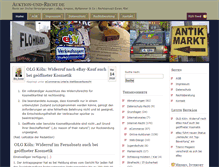 Tablet Screenshot of blog.auktion-und-recht.de